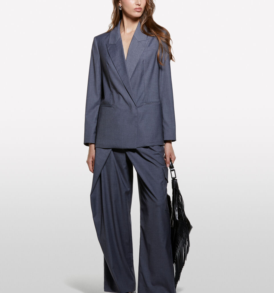 Μπλέιζερ γκρι με ζώνη - μπλέιζερ γυναικεία - Σκουρο Γκρι | Sisley image number 1